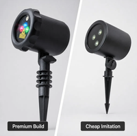 Projecteur Laser RGB Décoratif pour Jardin, Éclairage Extérieur pour Fêtes et Événements, Étanche IP65, avec Piquet de Fixation pour Pelouse, Patio, Cour et Terrasse