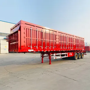 Kohlenladung 130 Tonnen 6 Achsen zwei 40 Fuß Doppelkette Überflachbettcontainer Lowboy-Chassischiene Halbwagen in der Mongolei