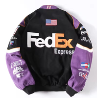 Vente en gros de blousons de bombardier d'automne grande taille avec logo brodé OEM Vestes de course Nascar en coton vintage Veste pour hommes