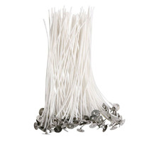 YS 50 teile/beutel Pure Cotton Core Rauch arme Kerzen Dochte DIY Kerze machen vor gewachst mit Öl Dochte Party zubehör mit Halterung