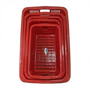 Panier en plastique PP ovale multifonctionnel et empilable, écologique, pour légumes, fruits et rangement domestique – Vente en gros Chine - Product Image 3
