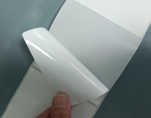 <strong>FASSON</strong> High Adhesion PET Vinyl Blank Label <strong>Stickers</strong> for Mobile Phones Cameras Computers Egg Carton Industrial Promotion Grocery - Product Image 4
