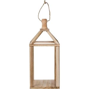 ที่ยึดโคมไฟไม้แข็งทนทานพร้อมเชือกโคมไฟแขวนเทียนแบบชนบทสำหรับงานปาร์ตี้สวนกลางแจ้งและการตกแต่งบ้านในร่ม - Product Image 4