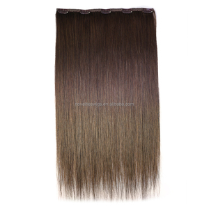 Extensions de cheveux naturels à clipser 100 % invisibles Remy 14-26 pouces Cheveux humains bruts Couleur personnalisable Double trame machine - Product Image 6
