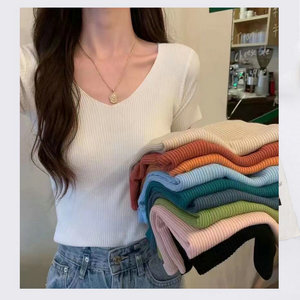Camicette da donna estive <span class=keywords><strong>di</strong></span> buona qualità in materiale sottile da 1.82 dollari per donna - Product Image 1