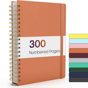 Custom Waterproof <b>Leather</b> <b>A4</b> Hardcover Thread Sewing Journal Weekly Planner for School Gift - Product Image 1