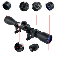 SYQT avcılık optik 3-9X40 kırmızı lazer açık Hunter Equipement dişliler ile Crosshair retikül