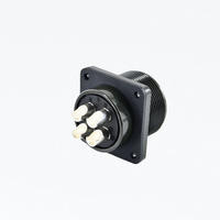 Connecteur d'aviation étanche IP67 à 2 broches mâles en cuivre à 4 cœurs MS3106E-22-22P, assemblage de fiche blindée circulaire compatible aérospatiale