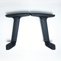Accoudoir de chaise de bureau en forme de T, remplacement ergonomique, coussinet de bras incurvé profilé à double rainure, base en grille, paire, vente en gros