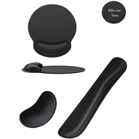 Tapis de souris avec logo personnalisé Tapis de souris ergonomique de bureau avec repose-poignets Ensemble de tapis de souris de bureau Clavier et tapis de souris