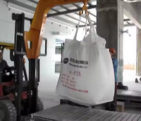 Machine de remplissage de sacs jumbo semi-automatique pour le ciment, machine d'emballage de sacs en vrac pour le ciment, ensacheuse de sacs en tonne pour le ciment