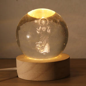 Adorno <span class=keywords><strong>de</strong></span> Escritorio <span class=keywords><strong>de</strong></span> Ángel <span class=keywords><strong>de</strong></span> Cristal <span class=keywords><strong>de</strong></span> Dibujos Animados al por Mayor, Bola Creativa <span class=keywords><strong>de</strong></span> Comercio Exterior 2026, Luz Nocturna 3D Tallada Brillante - Product Image 6