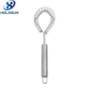 Moussoir à lait et batteur à œufs manuel en acier inoxydable pour la maison, fouets mélangeurs, batteur en spirale en métal durable - Product Image 4