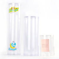 Tube Cylindrique Transparent Personnalisé Écologique en Gros PETG PVC PET Emballage Plastique Clair Rond avec Couvercle
