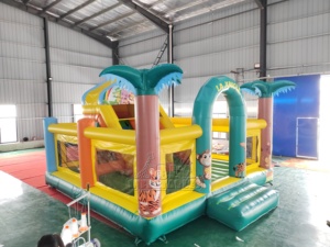 <span class=keywords><strong>Château</strong></span> gonflable commercial en PVC <span class=keywords><strong>LA</strong></span> JUNGLE avec toboggan, <span class=keywords><strong>château</strong></span> gonflable pour enfants pour événements en plein air, location pour fêtes - Product Image 2