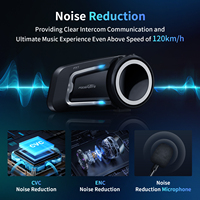 Casque de moto Bluetooth Fodsports FX7 Mesh Intercom haute performance, interphone pour 10 motards, portée 2000 m
