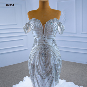 Robes de mariée Jancember RSM67354, nouvelle collection, design tendance, épaules dénudées, pour femmes. - Product Image 6