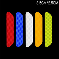 Autocollant réfléchissant haute visibilité pour porte de voiture, avertissement de sécurité anti-collision, personnalisé, micro-prisme PVC, décalcomanies de nuit pour ouverture de porte