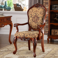 Fauteuil en bois brodé pour hôtel, mobilier de hall d'hôtel, chaise de salle à manger artisanale, mobilier de salle à manger pour la maison, vente en gros