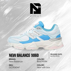Zapatillas New Balance 9060 GS para Niños Grandes 'Pastel Blue Pack' Exclusivas de Foot Locker, Transpirables, de Alta Elasticidad, Estilo Casual para Caminar - Product Image 6