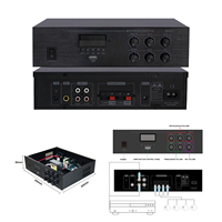 M-1050U Amplificador Mini Mezclador de Audio de 50W con Múltiples Fuentes de Sonido, Sistema de Amplificador para Cine en Casa