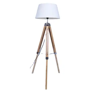 Indoor Home Decor Corner Floor Standing Standard Lamp Lighting Modern Stand Floor Light Bamboo Floor Lamps
