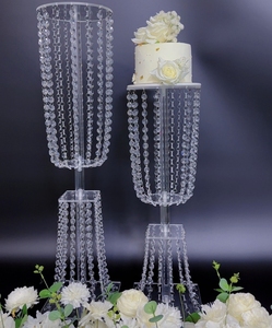 Wholesale Acrylic Flower Stand with Chian <strong>Wedding</strong> <strong>Centre</strong> <strong>Pieces</strong> <strong>Table</strong> Decoration - Product Image 6