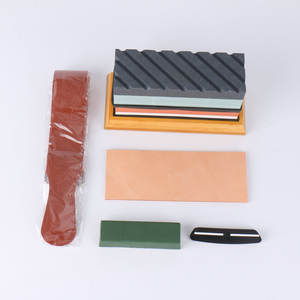 Juego de herramientas de afilado de cuchillos para cocina y exteriores DD2471 al por mayor, piedra de afilar de corindón de doble cara para tijeras - Product Image 3