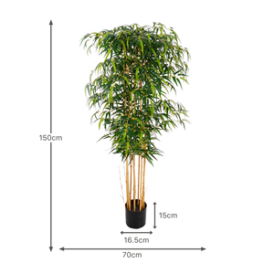 <span class=keywords><strong>Piante</strong></span> Artificiali di Bambù <span class=keywords><strong>in</strong></span> <span class=keywords><strong>Vaso</strong></span> Stile Nordico per Soggiorno, Hotel, Ufficio, Nuova Decorazione Paesaggistica <span class=keywords><strong>in</strong></span> Stile Cinese Resistente ai Raggi UV - Product Image 2