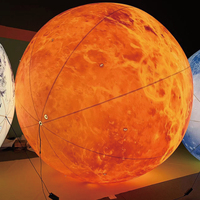 Décoration publicitaire géante : Modèle gonflable de Mars avec éclairage LED
