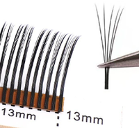 Cils en grappe 5D Flora Brown, 100% faits à la main, matériau BSF, naturels et doux, 0.07 DD 5-20mm, emballage personnalisé avec logo, 100