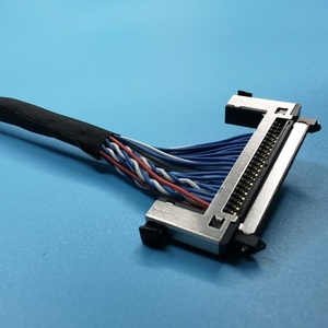 Cable LVDS Electrónico Personalizado para Pantalla LCD de Portátil, Aislamiento de PVC, Núcleo de Cobre, 12V, Opciones de 20/30/40/50 Pines para Panel LCD - Product Image 1