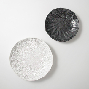 Chaozhou Restaurant Fournisseurs Vaisselle Simple Vaisselle 10''Mat Noir Rond Porcelaine Fruits <span class=keywords><strong>Dessert</strong></span> Assiettes Alimentaires En Céramique Plats - Product Image 2
