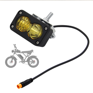 Baja Style <b>Light</b> Ebike Headlight 3-Pin Julet Waterproof Connector 12V-60V Wide for Ridstar Q20 electric <b>bicycle</b> E-BIKE Parts - Product Image 1