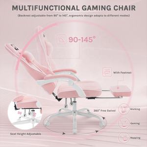 Sillas de juego de cuero de mayor calidad Sillas <span class=keywords><strong>Gamer</strong></span> con reposapiés Fabricación Sillas de juego para niños - Product Image 6