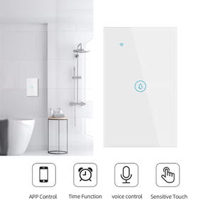 Interrupteur mural intelligent Wi-Fi MT-121BMN, interrupteur tactile en verre, compatible HomeKit, SmartThings, Homeassistant - Product Image 4