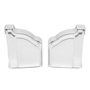 Usine directement vendre <span class=keywords><strong>Pvc</strong></span> Gouttière arrêt embout 5.2 pouces raccord de tuyau système de toit raccord de gouttière en plastique - Product Image 2