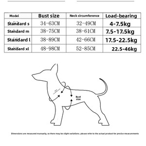 Arnés Antitirones para Perro con Correa y Dispensador de Bolsas para Excrementos, Chaleco Reflectante Ajustable para Perros Grandes y Medianos, para Paseo y Entrenamiento - Product Image 6