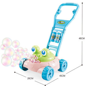 Machine à bulles d'extérieur pour enfants, chariot à bulles en forme de grenouille de dessin animé, jouet à bulles d'été avec musique - Product Image 5