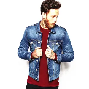 OEM Custom Unbranded Men Denim Jacket Supplier