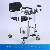 Chaise de toilette et de douche pour personnes âgées à domicile, siège de transfert, siège de salle de bain, fauteuil roulant mobile, élévateur de patient réglable