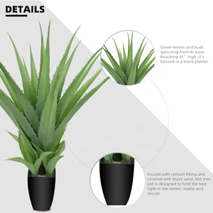 OH ARTS Home Garden Paisajismo 105cm Alto Agave verde artificial Adornos de jardín Árbol de <span class=keywords><strong>maguey</strong></span> artificial Agave de plástico - Product Image 6