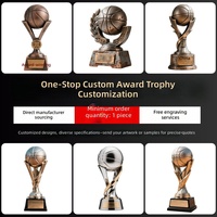 Trophées créatifs de basketball et de football, grands trophées en plastique pour compétitions scolaires, logo personnalisé gravé, lettrage imprimé UV