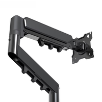 Soporte de Monitor Portátil de Alta Calidad para Escritorio, Brazo Ajustable y Resistente para un Solo Monitor, con Abrazadera para Escritorio