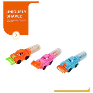 Sucettes en forme de réservoir de carburant de voiture de dessin animé en gros avec saveur fruitée, sucette en forme de tétine, bonbons durs - Product Image 3