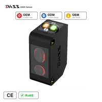 Capteur photoélectrique numérique DS-GLS22 à suppression de l'éclairage de fond (BGS) à lumière rouge, vente en gros, indice de protection IP67, 24V, peut remplacer la série E3Z-LS