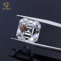 Moissanite VVS 1.0CT 2.0CT 3.0CT Asscher Cut Mossanite Diamond GRA Certified DEF Color Loose Moissanite for Ring Earring