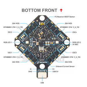 Module BETAFPV F4 2-3S 20A AIO FC <span class=keywords><strong>V1</strong></span> pour drone quadricoptère brushless Pavo <span class=keywords><strong>Pico</strong></span> HX115 SE Toothpick - Product Image 3