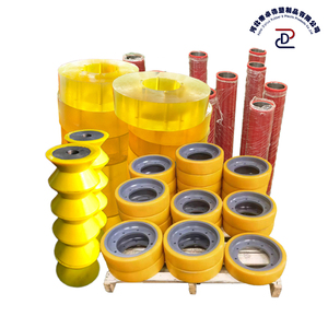 Kunden spezifische industrielle PU-Antriebs rollen welle Polyurethan beschichtete Urethan-Abdeck schienen rollen Gummi-Nachlauf walze - Product Image 6