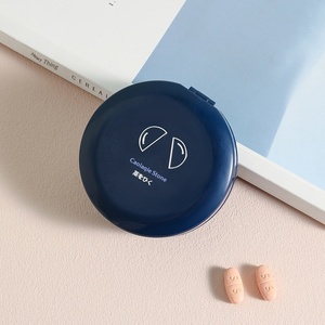 Neue Doppelschichtige Sieben-Tage-Pillendose Faltbar mit Deckel ABS 304 Klinge Tragbare Reise-Pillendose Tablettenschneider Mini - Product Image 3